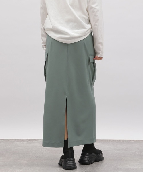 LAKOLE(ラコレ)の「ジョーゼットカーゴスカート / 996027(スカート・レディース・チャコールグレー/ブラック/ライトグリーン・SMALL/MEDIUM)」の20枚目の写真