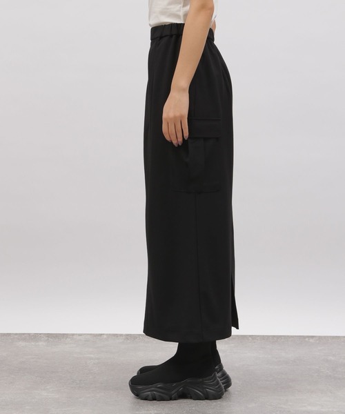 LAKOLE(ラコレ)の「ジョーゼットカーゴスカート / 996027(スカート・レディース・チャコールグレー/ブラック/ライトグリーン・SMALL/MEDIUM)」の22枚目の写真