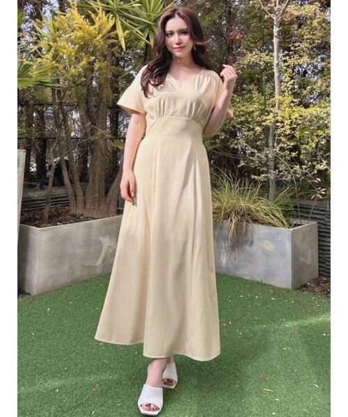 セール】【WEB限定】ワイドスリーブマーメイドワンピース