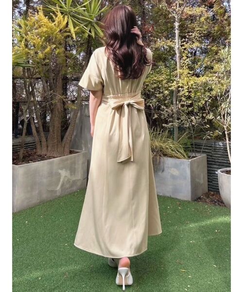 セール】【WEB限定】ワイドスリーブマーメイドワンピース