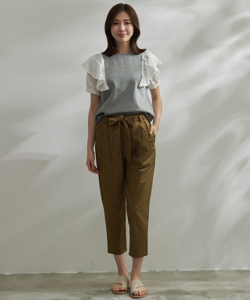 Arnold Palmer（アーノルドパーマー）の「アンブレラ レース フリル プルオーバー（Tシャツ/カットソー・レディース・杢グレー/ブラック/ホワイト・S/L/M）」の7枚目の写真