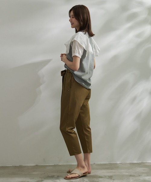 Arnold Palmer（アーノルドパーマー）の「アンブレラ レース フリル プルオーバー（Tシャツ/カットソー・レディース・杢グレー/ブラック/ホワイト・S/L/M）」の8枚目の写真