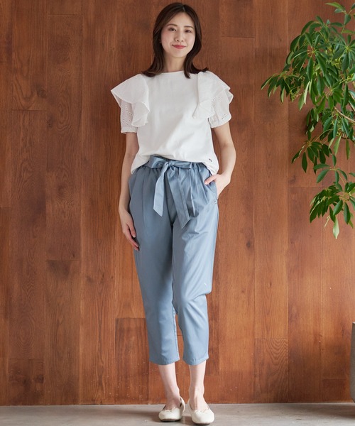 Arnold Palmer（アーノルドパーマー）の「アンブレラ レース フリル プルオーバー（Tシャツ/カットソー・レディース・杢グレー/ブラック/ホワイト・S/L/M）」の11枚目の写真