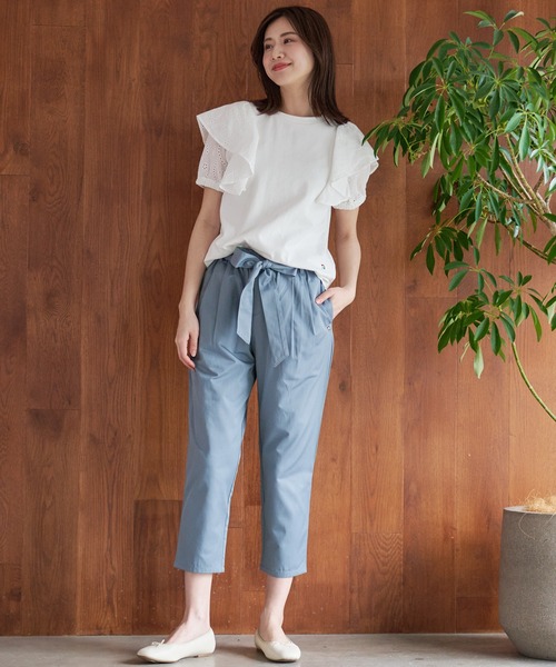 Arnold Palmer（アーノルドパーマー）の「アンブレラ レース フリル プルオーバー（Tシャツ/カットソー・レディース・杢グレー/ブラック/ホワイト・S/L/M）」の12枚目の写真