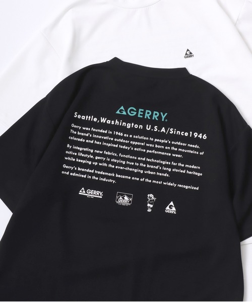 GERRY（ジェリー）の「GERRY/ジェリー オーバーサイズ 接触冷感 とろみポンチ バックプリント ロゴ ワンポイント 半袖Tシャツ/レディース メンズ（Tシャツ/カットソー・メンズ・ホワイト/ライトグレー/ブラック/ブルー系その他/ブルー/ホワイト系その他/ブラック系その他/グレー系その他・M/LL/L）」の5枚目の写真