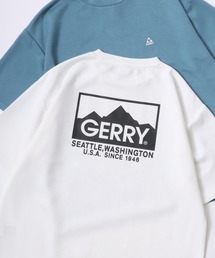 GERRY/ジェリー オーバーサイズ 接触冷感 とろみポンチ バックプリント ロゴ ワンポイント 半袖Tシャツ/レディース メンズ