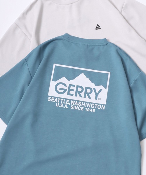 GERRY（ジェリー）の「GERRY/ジェリー オーバーサイズ 接触冷感 とろみポンチ バックプリント ロゴ ワンポイント 半袖Tシャツ/レディース メンズ（Tシャツ/カットソー・メンズ・ホワイト/ライトグレー/ブラック/ブルー系その他/ブルー/ホワイト系その他/ブラック系その他/グレー系その他・M/LL/L）」の8枚目の写真
