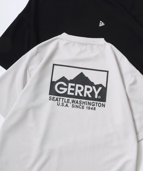 GERRY（ジェリー）の「GERRY/ジェリー オーバーサイズ 接触冷感 とろみポンチ バックプリント ロゴ ワンポイント 半袖Tシャツ/レディース メンズ（Tシャツ/カットソー・メンズ・ホワイト/ライトグレー/ブラック/ブルー系その他/ブルー/ホワイト系その他/ブラック系その他/グレー系その他・M/LL/L）」の6枚目の写真