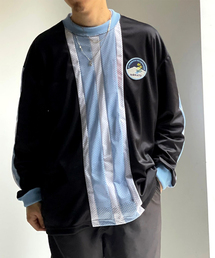 【NOMA T.D. / ノ－マ・ティー・ディー】STRIPE FOOTBALL TEE