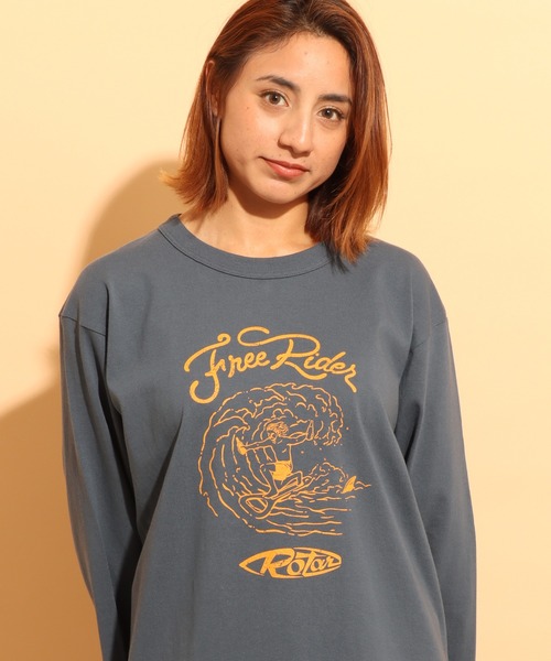 ROTAR（ローター）の「Free Rider BB Tee（Tシャツ/カットソー・メンズ・ホワイト/ブルー系その他/ヘザーグレー・X-LARGE/MEDIUM/LARGE/SMALL）」の3枚目の写真