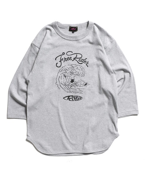ROTAR（ローター）の「Free Rider BB Tee（Tシャツ/カットソー・メンズ・ホワイト/ブルー系その他/ヘザーグレー・X-LARGE/MEDIUM/LARGE/SMALL）」の2枚目の写真