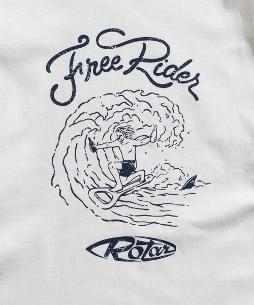 ROTAR（ローター）の「Free Rider BB Tee（Tシャツ/カットソー・メンズ・ホワイト/ブルー系その他/ヘザーグレー・X-LARGE/MEDIUM/LARGE/SMALL）」の8枚目の写真
