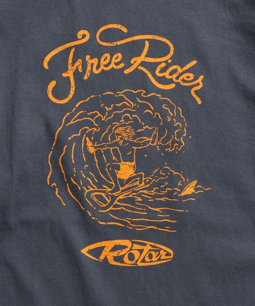 ROTAR（ローター）の「Free Rider BB Tee（Tシャツ/カットソー・メンズ・ホワイト/ブルー系その他/ヘザーグレー・X-LARGE/MEDIUM/LARGE/SMALL）」の9枚目の写真