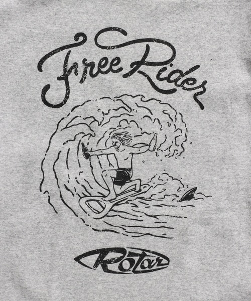 ROTAR（ローター）の「Free Rider BB Tee（Tシャツ/カットソー・メンズ・ホワイト/ブルー系その他/ヘザーグレー・X-LARGE/MEDIUM/LARGE/SMALL）」の10枚目の写真