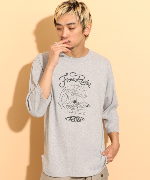 ROTAR（ローター）の「Free Rider BB Tee（Tシャツ/カットソー・メンズ・ホワイト/ブルー系その他/ヘザーグレー・X-LARGE/MEDIUM/LARGE/SMALL）」の4枚目の写真