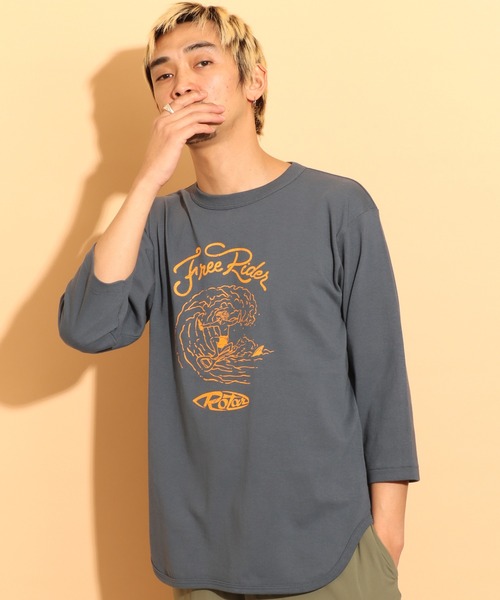 ROTAR（ローター）の「Free Rider BB Tee（Tシャツ/カットソー・メンズ・ホワイト/ブルー系その他/ヘザーグレー・X-LARGE/MEDIUM/LARGE/SMALL）」の12枚目の写真