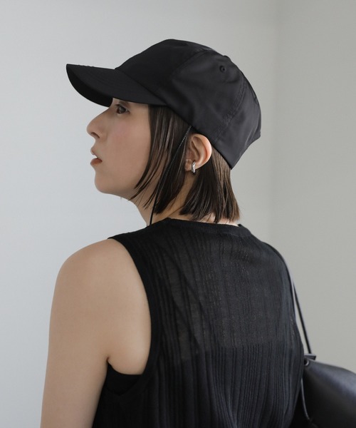 select MOCA（セレクトモカ）の「ストラップ付きナイロンキャップ（キャップ・レディース・ベージュ/カーキ/ブラック・FREE）」の15枚目の写真