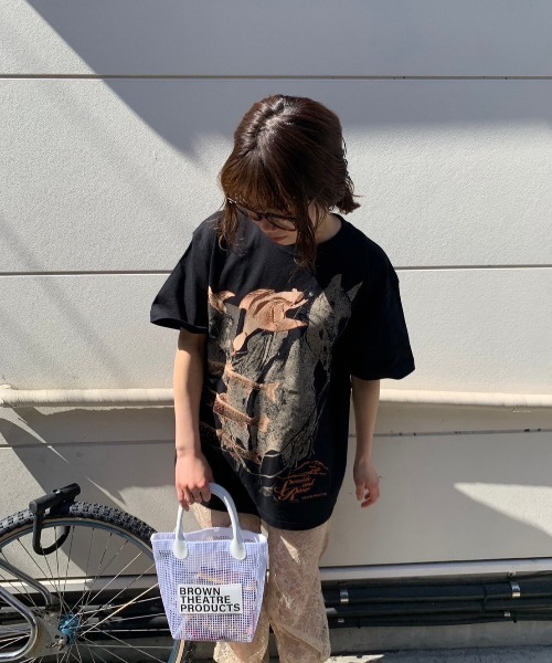THEATRE PRODUCTS - シアタープロダクツ レースリブTシャツ スパイク 小川暖奈×THEATREPRODUCTS コラボ】SEASIDE AND RIVER