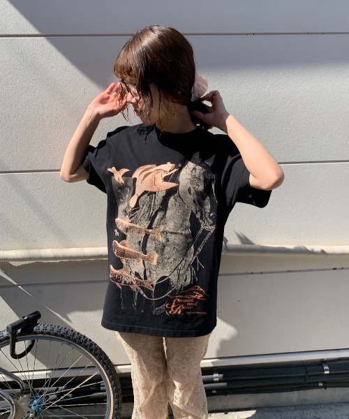 THEATRE PRODUCTS(シアタープロダクツ)の「【スパイク 小川暖奈×THEATREPRODUCTS コラボ】SEASIDE AND RIVER コラージュ半袖Tシャツ(Tシャツ/カットソー・レディース・ホワイト/ブラック・FREE)」の16枚目の写真