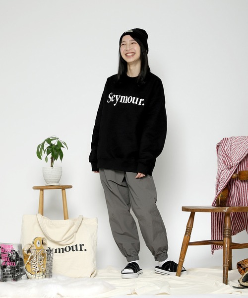 【セール】'LOGO' HEAVY SWEATSHIRT（スウェット）｜Seymour.（シーモア） 5,940円