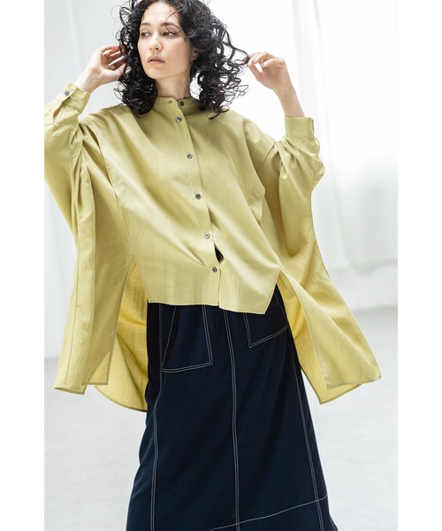 OSMOSIS（オズモーシス）の「ドルマンビッグブラウス（シャツ/ブラウス・レディース・アイボリー/イエロー/ブラック・ONE SIZE）」の8枚目の写真