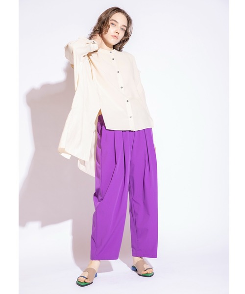 OSMOSIS（オズモーシス）の「ドルマンビッグブラウス（シャツ/ブラウス・レディース・アイボリー/イエロー/ブラック・ONE SIZE）」の11枚目の写真