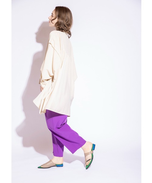 OSMOSIS（オズモーシス）の「ドルマンビッグブラウス（シャツ/ブラウス・レディース・アイボリー/イエロー/ブラック・ONE SIZE）」の13枚目の写真