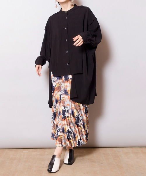 OSMOSIS（オズモーシス）の「ドルマンビッグブラウス（シャツ/ブラウス・レディース・アイボリー/イエロー/ブラック・ONE SIZE）」の17枚目の写真