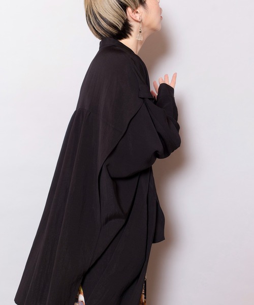 OSMOSIS（オズモーシス）の「ドルマンビッグブラウス（シャツ/ブラウス・レディース・アイボリー/イエロー/ブラック・ONE SIZE）」の21枚目の写真