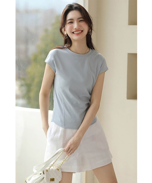セール】Tシャツ トップス レディース フレンチスリーブ