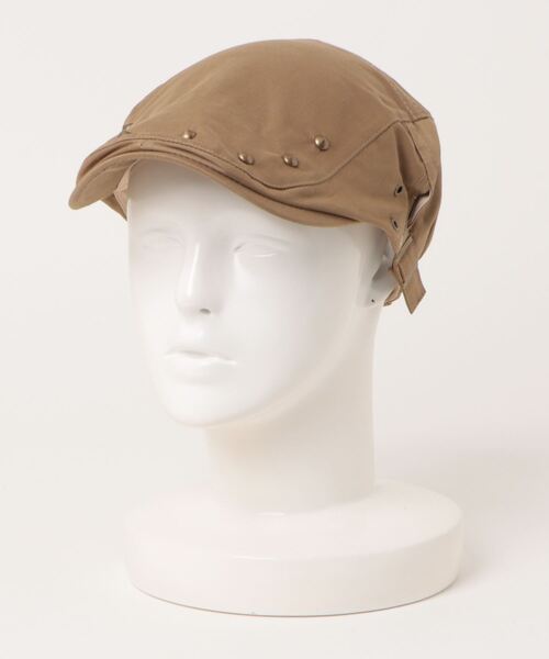 BARELY BLUE（ベアリーブルー）の「【 BARELY BLUE / ベアリーブルー 】 ビンテージ デザイン スタッズ ハンチング帽（ハンチング/ベレー帽・レディース・ブラック/カーキ/チャコールグレー/ベージュ・FREE）」の10枚目の写真