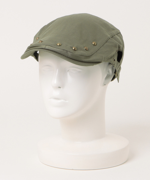 mko12738-Linen Blend Thermo Beret ベレー帽（ハンチング