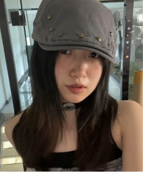 BARELY BLUE（ベアリーブルー）の「【 BARELY BLUE / ベアリーブルー 】 ビンテージ デザイン スタッズ ハンチング帽（ハンチング/ベレー帽・レディース・ブラック/カーキ/チャコールグレー/ベージュ・FREE）」の19枚目の写真