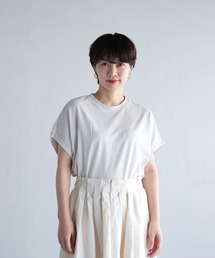[ OWLEYE by domingo / アウルアイ ] 30/1ベーシック天竺 〈汗ジミ対応〉ショートスリーブワイドＴシャツ