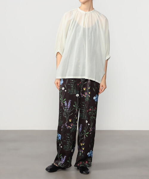 Bshop(ビショップ)の「INDIA INDUSTRY | コットン 刺繍プルオーバーシャツ WOMEN(シャツ/ブラウス・レディース・グリーン系その他/ブラック・1)」の5枚目の写真