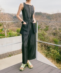sahara | Pocket Belt Denim All-in-ine(つなぎ/オールインワン)
