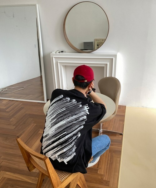 ASCLO（エジュクロ）の「ASCLO Acon ASCLOfit Painting Short Sleeve T Shirt（Tシャツ/カットソー・メンズ・ブラック/アイボリー/レッド・FREE）」の18枚目の写真