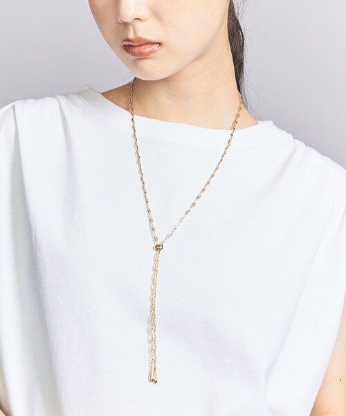 BEAUTY&YOUTH UNITED ARROWS(ビューティーアンドユースユナイテッドアローズ)の「チェーン ロング スライダー タイ ネックレス(ネックレス・レディース・ゴールド/シルバー・FREE)」の3枚目の写真