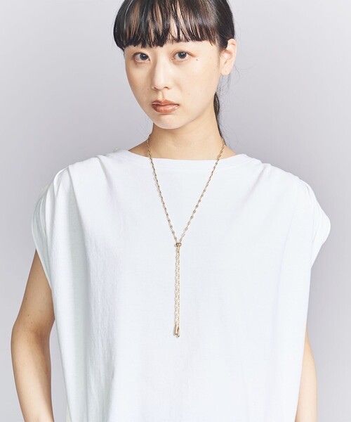 BEAUTY&YOUTH UNITED ARROWS(ビューティーアンドユースユナイテッドアローズ)の「チェーン ロング スライダー タイ ネックレス(ネックレス・レディース・ゴールド/シルバー・FREE)」の4枚目の写真