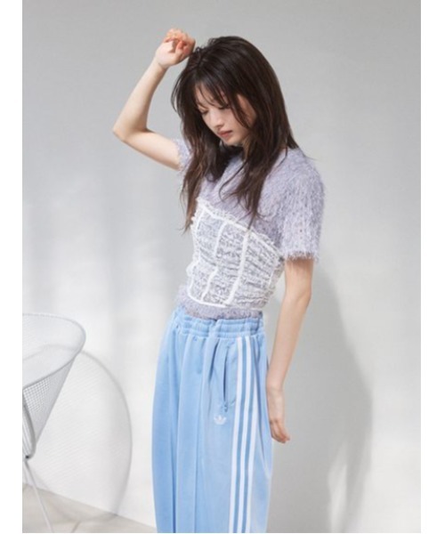 SNIDEL（スナイデル）の「カットジャガードカットソー（Tシャツ