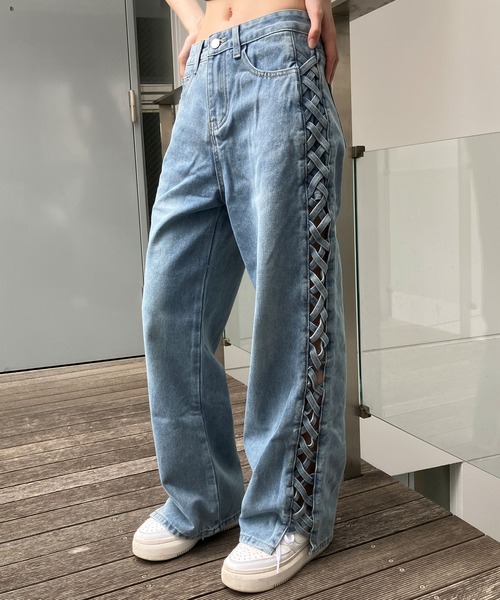 GLAMOROUS JANE（グラマラスジェーン）の「サイドレースアップデニム