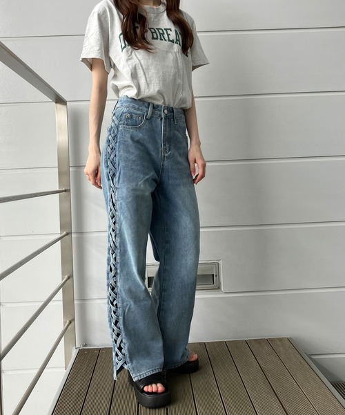 【大人のデニムスタイル♪】エルメス★ストレートパンツ ストレートデニムパンツ(ロングパンツ)｜PANTS（パンツ