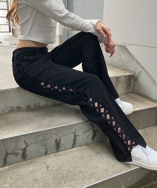 GLAMOROUS JANE（グラマラスジェーン）の「サイドレースアップデニム