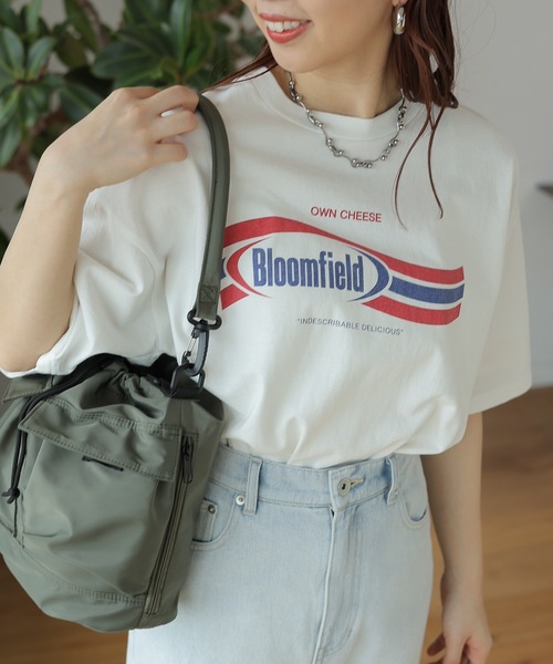 LEPSIM（レプシィム）の「ムラ染めLOGOｰT　113201（Tシャツ/カットソー・レディース・ブルー/アイボリー/ライトピンク/チャコールグレー・FREE）」の6枚目の写真