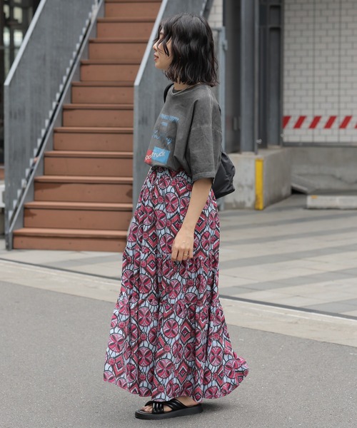 LEPSIM（レプシィム）の「ムラ染めLOGOｰT　113201（Tシャツ/カットソー・レディース・ブルー/アイボリー/ライトピンク/チャコールグレー・FREE）」の16枚目の写真