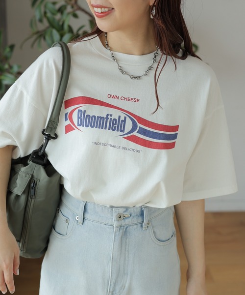 LEPSIM（レプシィム）の「ムラ染めLOGOｰT　113201（Tシャツ/カットソー・レディース・ブルー/アイボリー/ライトピンク/チャコールグレー・FREE）」の5枚目の写真