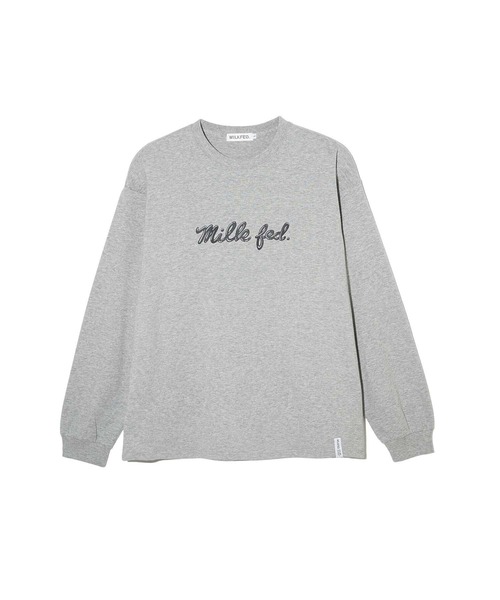 MILKFED.(ミルクフェド)の「ICING LOGO BASIC L/S TEE(Tシャツ/カットソー・レディース・ライトピンク/オフホワイト/アッシュ・M/L)」の5枚目の写真