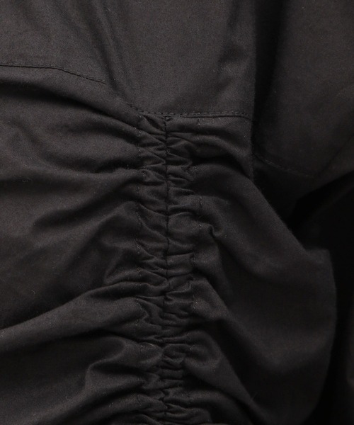 LAKOLE（ラコレ）の「ドロストクロップドシャツ / 126887（シャツ/ブラウス・レディース・チャコール/ライトブルー/オフホワイト/ライトイエロー・MEDIUM/SMALL）」の14枚目の写真