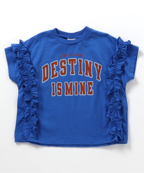 BREEZE（ブリーズ）の「【WEB限定】カレッジロゴフリルTシャツ（Tシャツ/カットソー・キッズ・ピンク/レッド/チャコール/ブルー/グレー・80/90/100/110/120/130/140）」の4枚目の写真