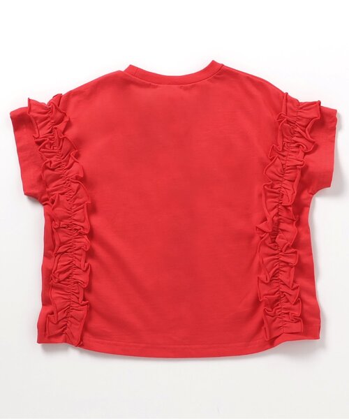 BREEZE（ブリーズ）の「【WEB限定】カレッジロゴフリルTシャツ（Tシャツ/カットソー・キッズ・ピンク/レッド/チャコール/ブルー/グレー・80/90/100/110/120/130/140）」の6枚目の写真